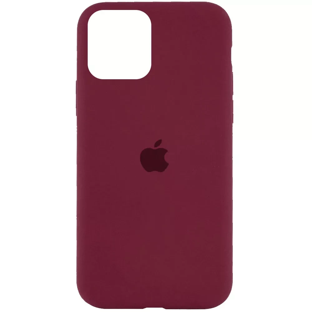 Чохол Silicone Case для iPhone 11 Bordo 52 - закритий низ