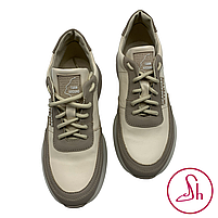 Кросівки жіночі шкіряні бежевого кольору “Style Shoes”, фото 4