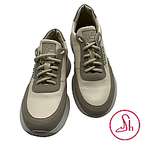 Кросівки жіночі шкіряні бежевого кольору “Style Shoes”, фото 6