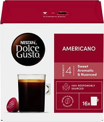 Кава в капсулах Nescafe Dolce Gusto Americano купаж арабіки та робусти арабіка 16 шт.