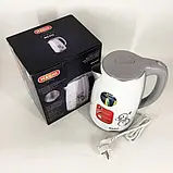 Електрочайник Magio МG-512 1.7л, 1800Вт (Білий), Побутовий Електричний Чайник з Двошаровим Корпусом, фото 9