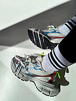 Жіночі Кросівки Balenciaga 3XL White Blue Red / Баленсіага 3ХЛ Білі з Синім та Червоним, фото 5