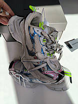 Жіночі Кросівки Balenciaga 3XL White Blue Red / Баленсіага 3ХЛ Білі з Синім та Червоним, фото 2