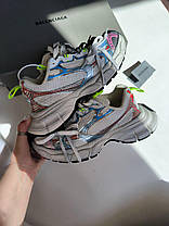 Жіночі Кросівки Balenciaga 3XL White Blue Red / Баленсіага 3ХЛ Білі з Синім та Червоним, фото 3