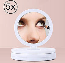 Кругле косметичне дзеркало з LED підсвічуванням Large LED Mirror, фото 3