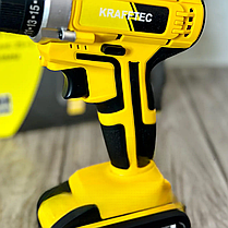 Шурупокрут акумуляторний KRAFFTEC 36V 3ah - НФ-00008594, Акумуляторний шурупокрут з підсвічуванням, фото 3