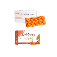 Комплекс от акне и угрей 20 мг и антибактериальное мыло Acnoscab 75г