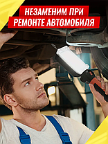 Акумуляторний LED ліхтар з магнітом і гачком - зручний помічник для СТО [модель 88597], Інспекційний, фото 5