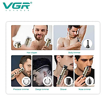 Машинка для стрижки волосся VGR V 109 6in1 (40), Набір для стрижки волосся, фото 4