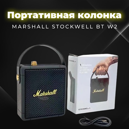 Портативна колонка MARSHALL STOCKWELL BT W2, Водонепроникна блютуз колонка, фото 1