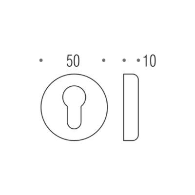 Накладка Colombo CD 63 GB кл пол.латунь Daytona, Heidi, Ida, Mach, Peter, Robot, Robodue, Roboquattro, Talita, фото 1