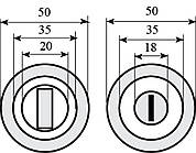 Накладка WC-52 мат латунь вж Forina, Novella, Stella, Nika, Giza, Lira, Milla RDA