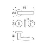 Ручка Colombo AR 21 Viola мат.хром R ф / з, фото 4