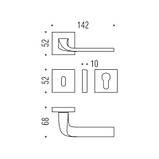 Ручка Colombo ISY BL11 RSB хром ф / з, фото 2