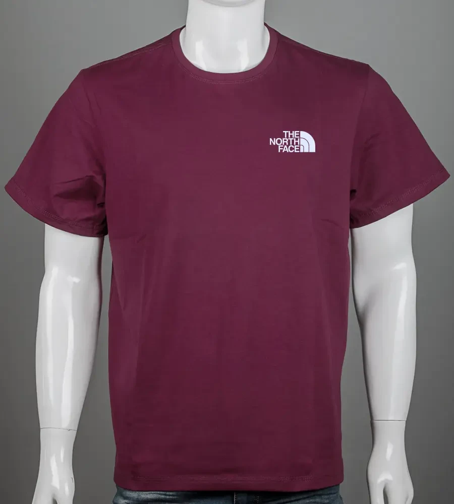 Футболка супербатал The North Face 2305сб (Уп.2шт 5XL,6XL), Марсала