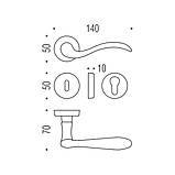 Ручка Colombo Heidi бронза R ф/з (50мм), фото 3