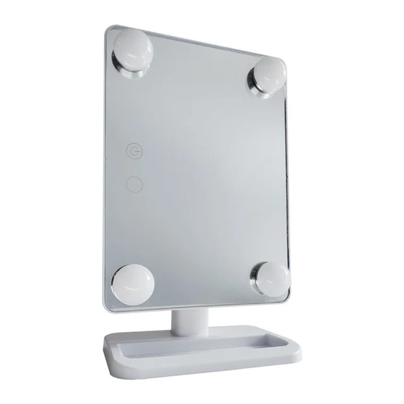 Зеркало для макияжа с LED подсветкой Cosmetie Mirror 360 HH083 настольное косметическое sl - фото 5 - id-p2196373877