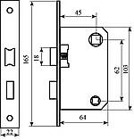 Механізм BRUNO 1251 AB WC ант.латунь вж, фото 4