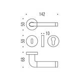 Ручка Colombo Taipan LC11 зол / шіповн прор., фото 5
