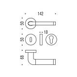 Ручка Colombo Taipan LC11 зол / шіповн прор., фото 3