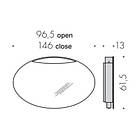 Colombo B2001 Khala Дзеркало овальне хром зПоличками