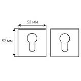 Накладка Comit RY браш мат хром кл Lucy Q (роз 6мм), фото 5