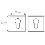 Накладка Comit RY браш мат хром кл Lucy Q (роз 6мм), фото 4