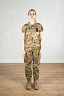 Боевой костюм multicam рип стоп женский летний уставной тактическая форма rip-stop штурмовая армейская ВСУ YTR