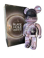 Статуэтка Bearbrick 28 см Дизайнерская игрушка Беарбрик BLACK HOLE Фигурка для интерьера Беарбик