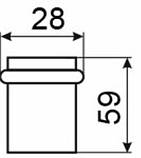 Обмежувач RDA 5937 SB мат.латунь, фото 4