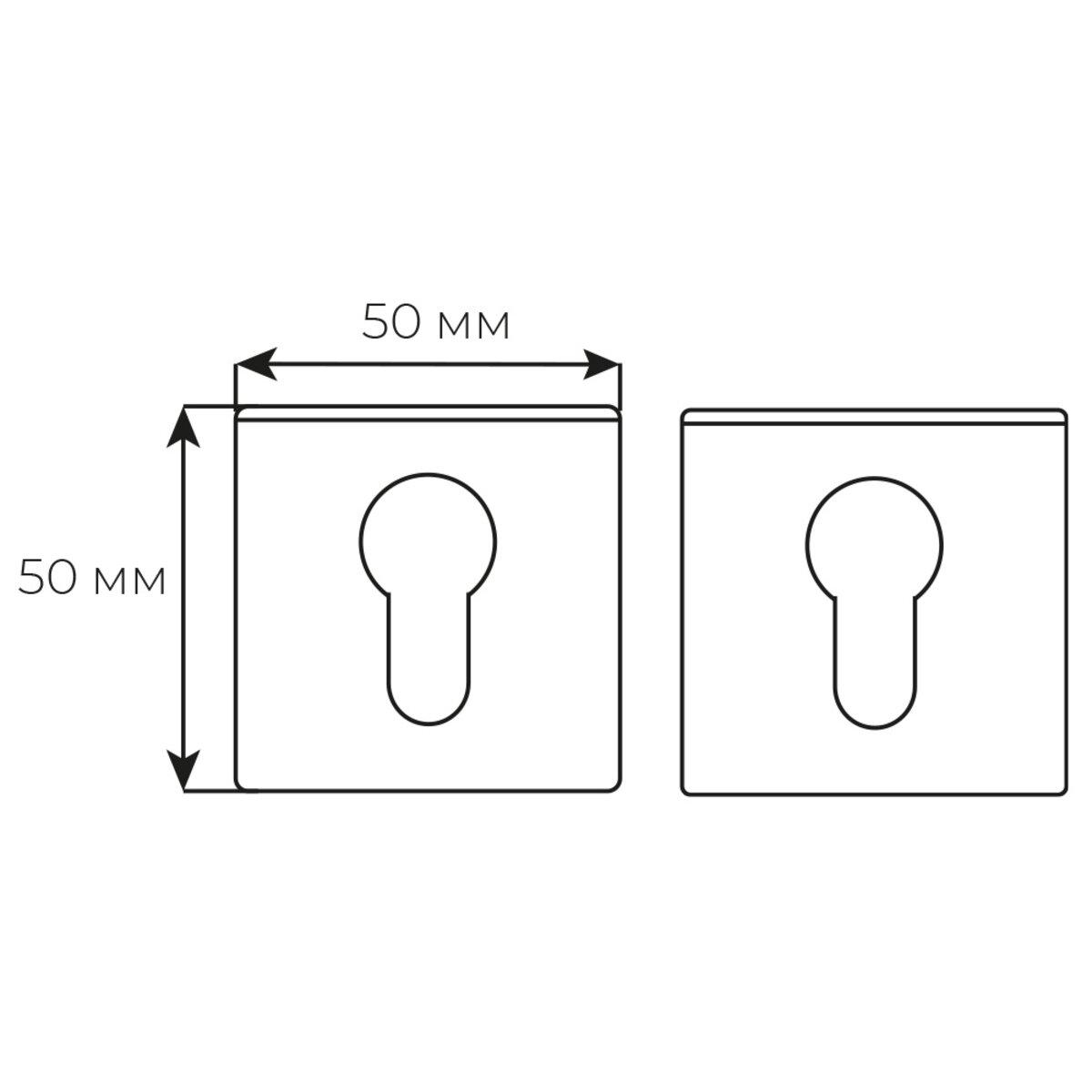 Накладка кл Fimet 213 F05 мат хром, фото 1