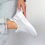 Легкі текстильні літні кросівки колір комбінований сірий білий взуття жіноче, фото 2