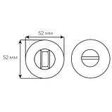 Накладка Comit WC хром вж Cloud, Wind, Lucy (роз 6мм), фото 4