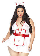 Leg Avenue Roleplay Nightshift Nurse + 1X-2X White/Red un