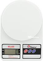 Електронні кухонні ваги Domotec MS-400 з дисплеєм на 10 кг + Батарейки (2857) sl