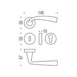 Ручка Colombo Edo MH11 пол.латунь R ф / з, фото 4