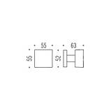 Ручка Colombo Square LC25 Fisso хром, фото 4