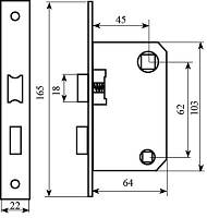 Механизм BRUNO 1251 BRN WC мат.никель вж