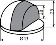 Ограничитель ракушка 902SB мат.лат.