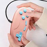 Бездротова дитяча ігрова консоль WOW WG5S з екраном 3" приставка 8bit 500 + 2 геймпад, фото 4