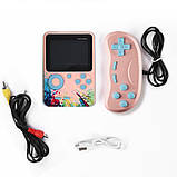 Бездротова дитяча ігрова консоль WOW WG5S з екраном 3" приставка 8bit 500 + 2 геймпад, фото 8