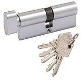 Цилиндр RDA 35/35мм англ. 70мм 5кл пов.хром, фото 3