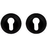 Накладка дверна під циліндр Comit CMRY-59 R матовий чорний, фото 2