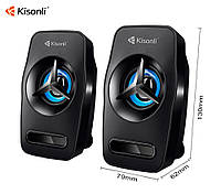 Колонки Kisonli Мощные L-3030 для ПК Сабвуфер USB