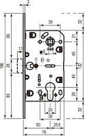 AGB Art. B011035003 Механизм Mediana Evolution под цилиндр латунь 85мм