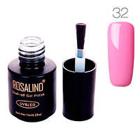 Гель-лак для ногтей маникюра 7мл Rosalind, шеллак, 32 розовый sl