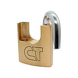 Замок навісний Comit 60 мм латунний напівзакритий (амбарний) 3 кл, фото 5