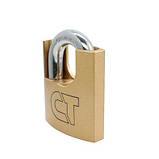 Замок навісний Comit 60 мм латунний напівзакритий (амбарний) 3 кл, фото 6