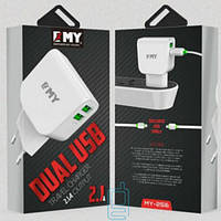 Сетевое зарядное устройство EMY MY-256 Lightning (MY-256)
