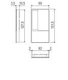 Ручка AGB Art. B300020093 WAVE WC матовий чорний, фото 3